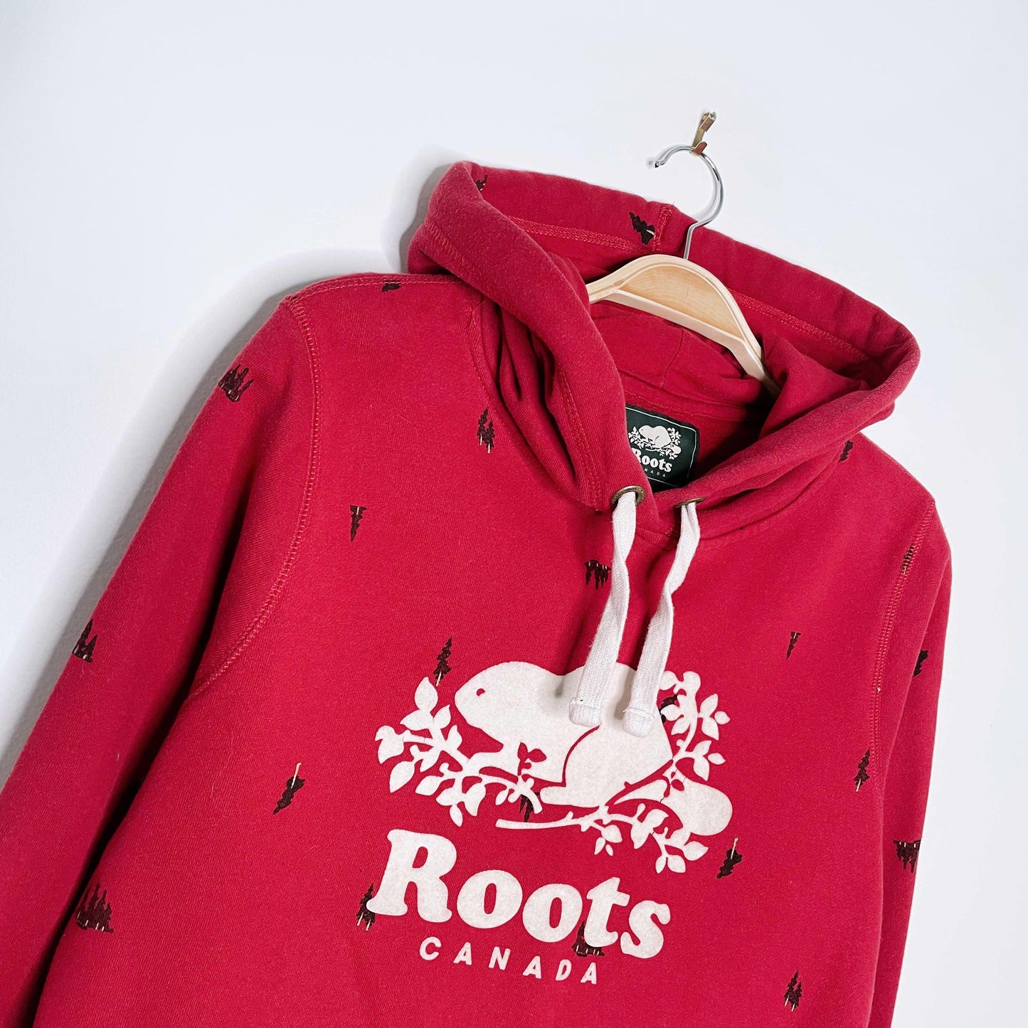 roots original cooper painted trees hoodie