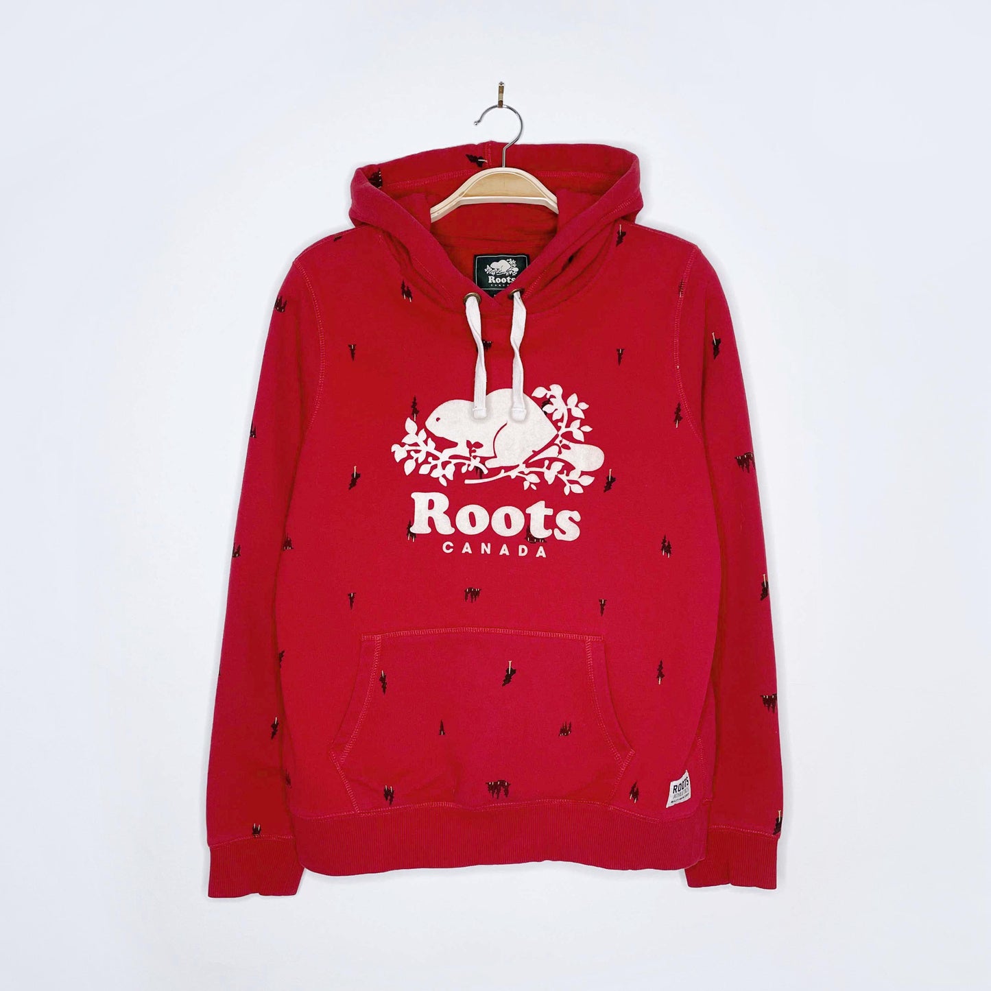 roots original cooper painted trees hoodie