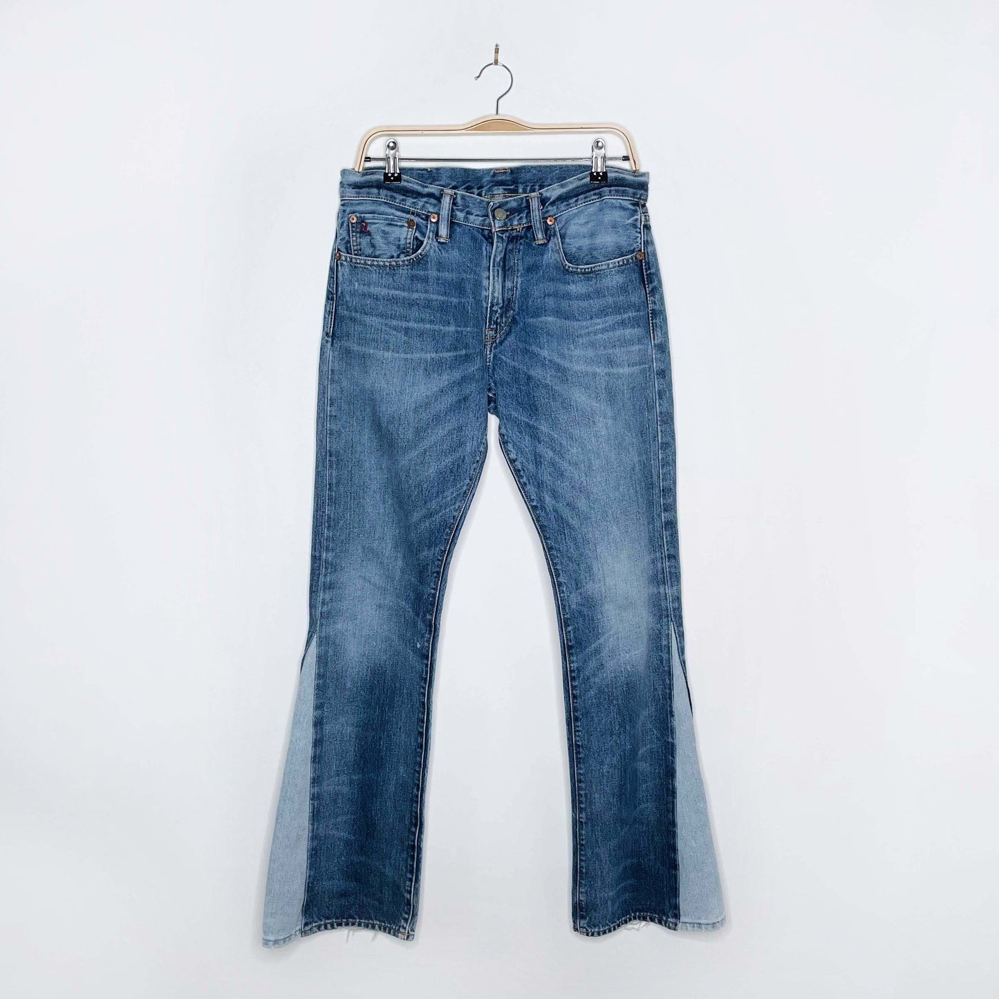 rework x ralph lauren flare leg jeans