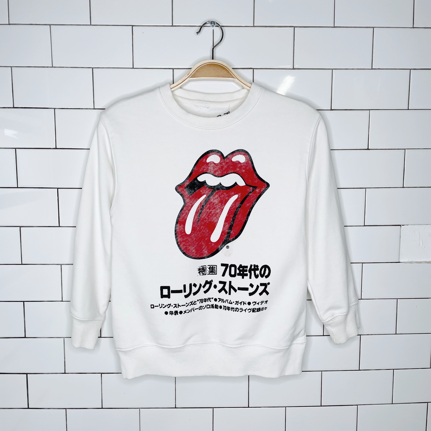 zara rolling stones crewneck - size medium