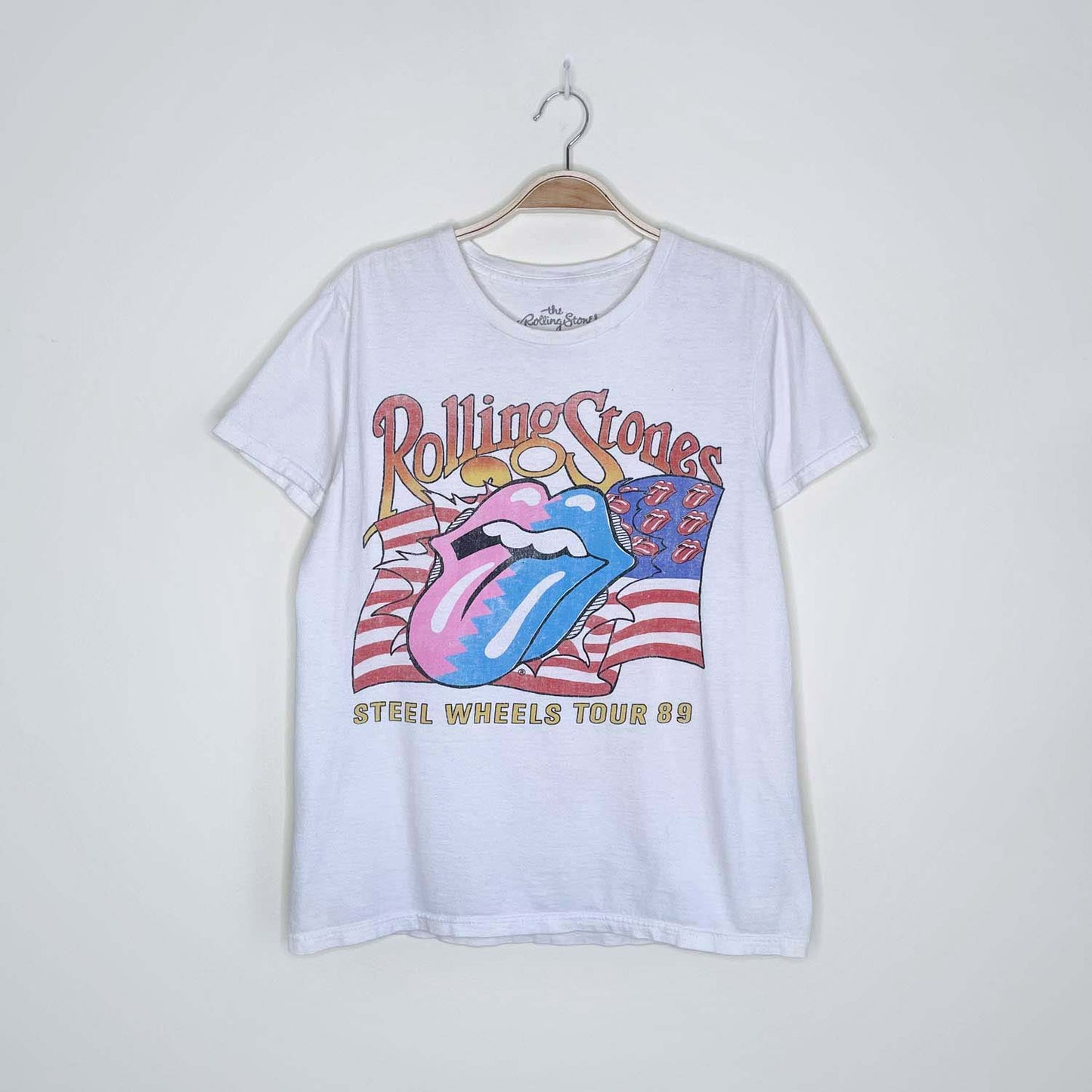 rolling stones 2017 bravado steel wheels tour '89 - size small