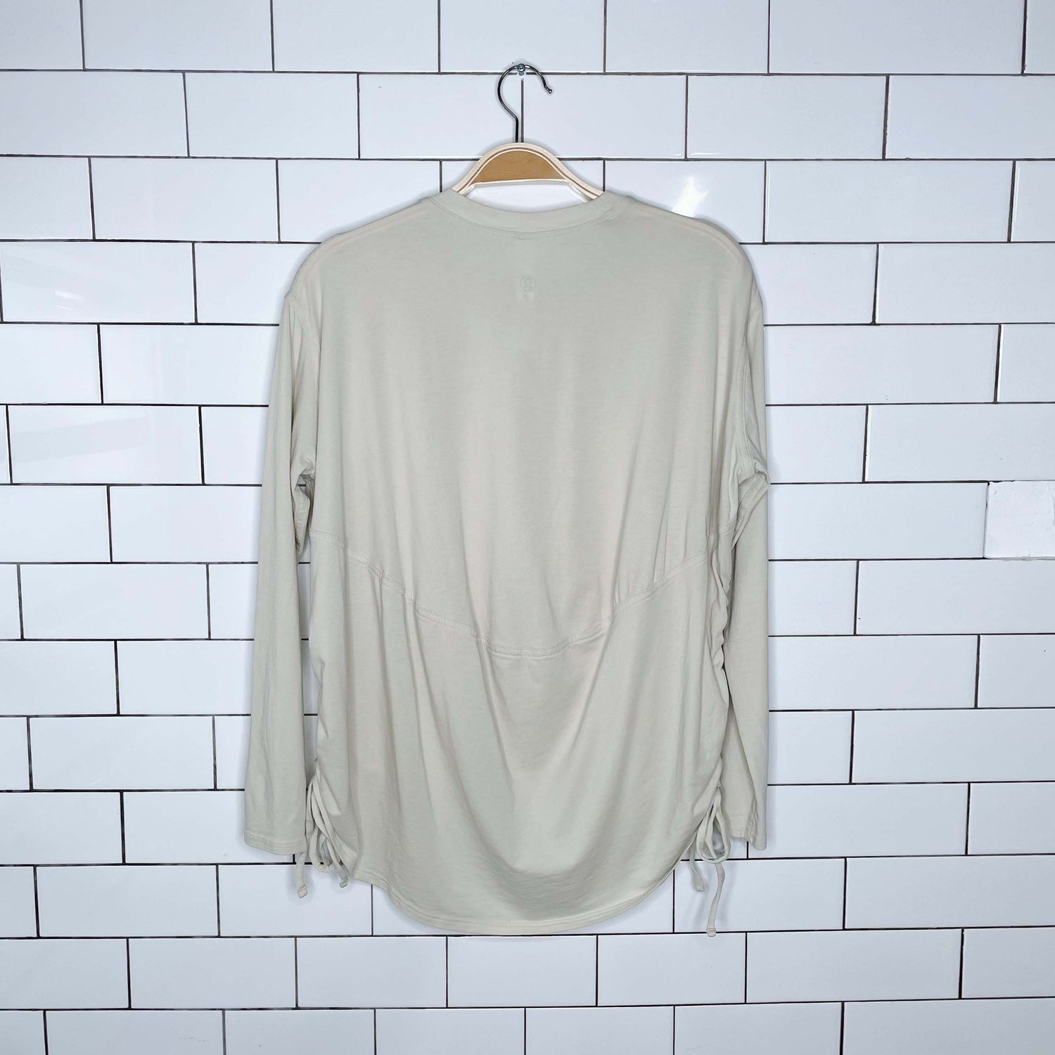 Pima Cotton Side-Cinch Long-Sleeve Shirt