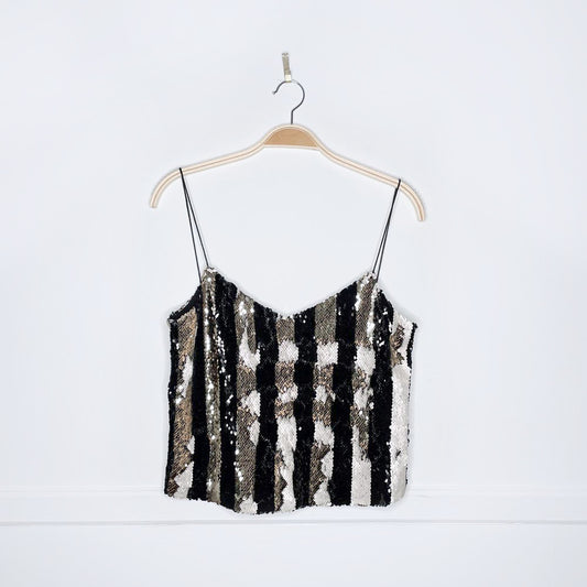 zara trf sequin changing colour tank