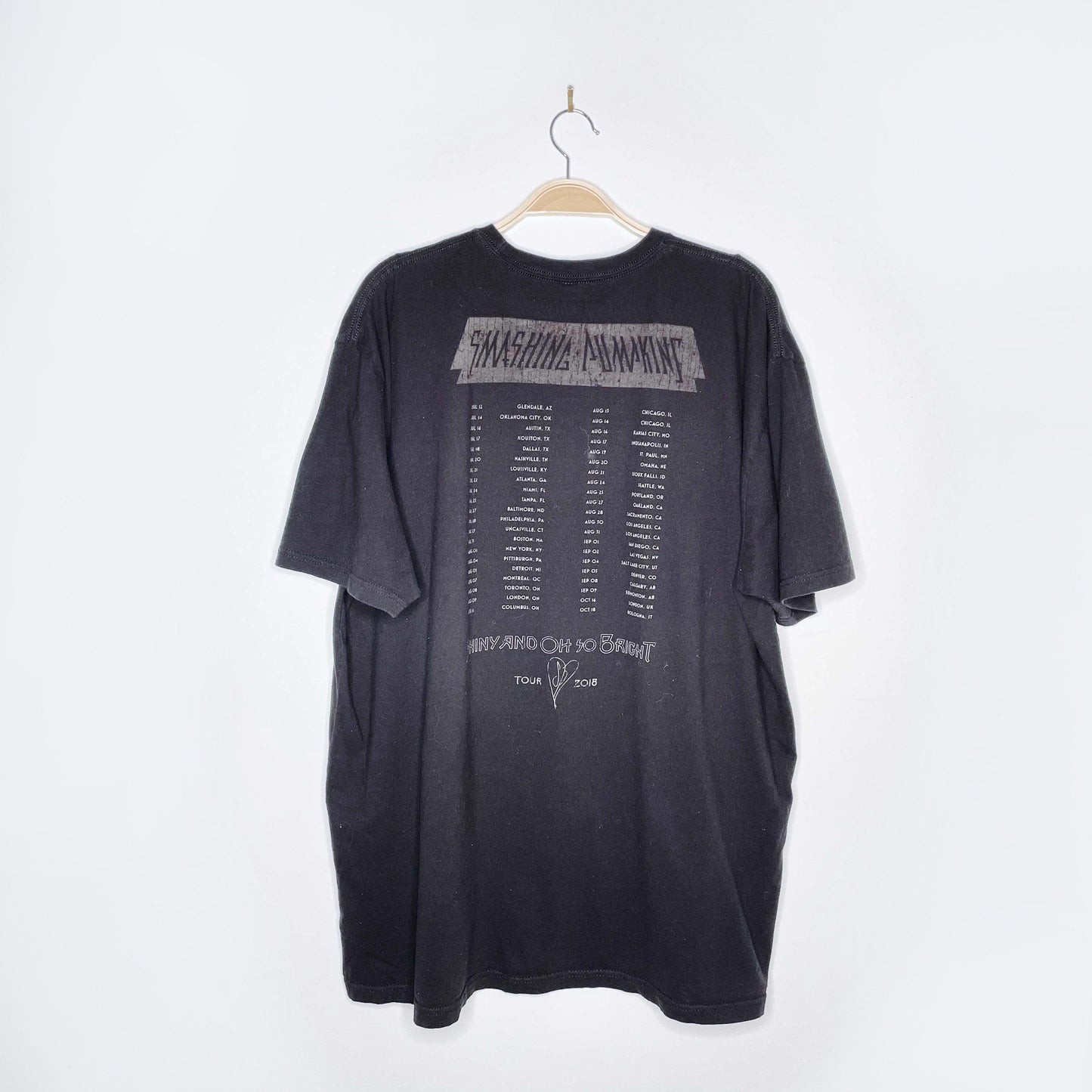 smashing pumpkins 2018 shiny and oh so bright tour tee