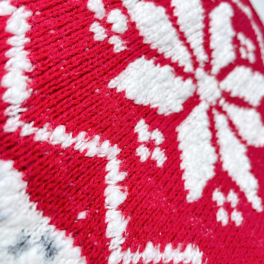 well-dressed home snowflake knit throw blanket