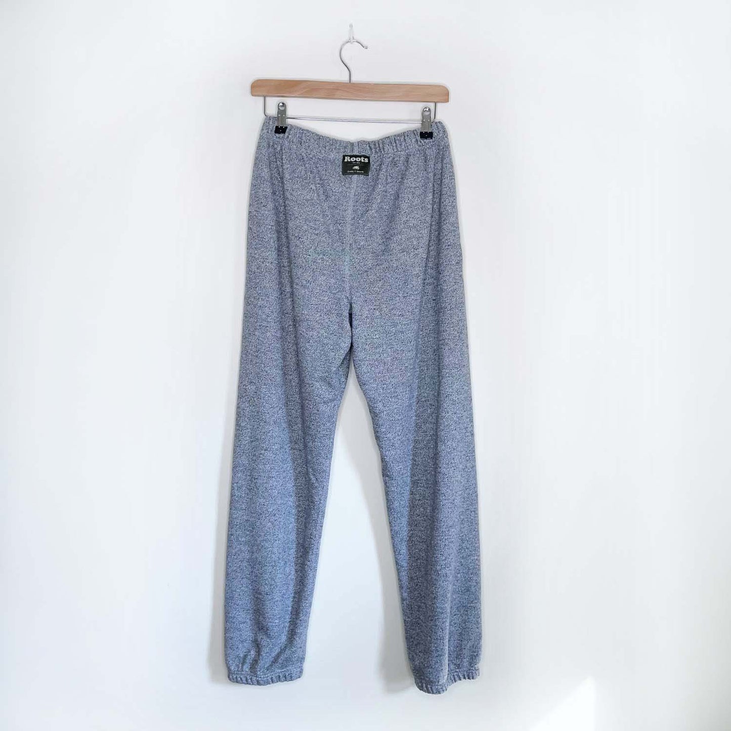 roots original gender free salt & pepper sweatpant - size small