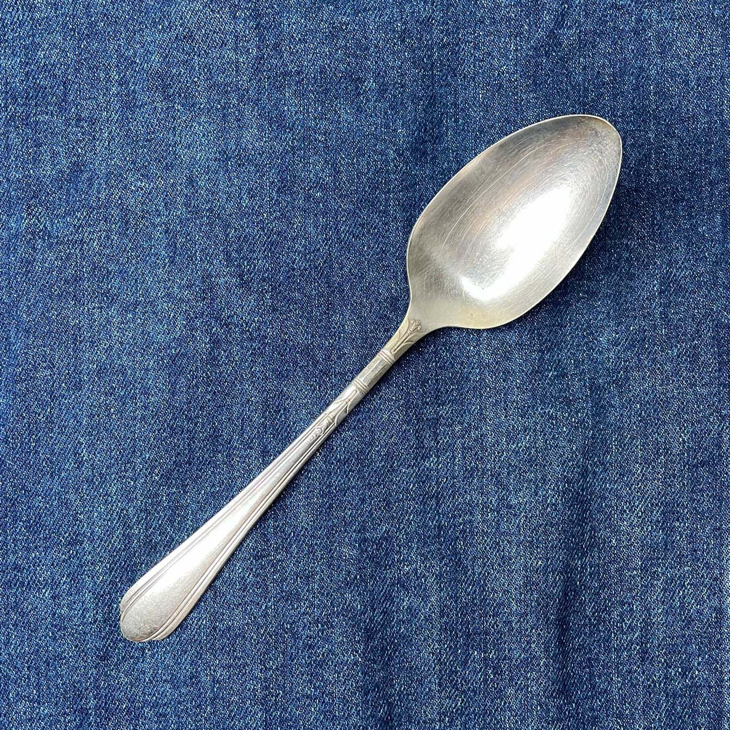 vintage silverware large spoon