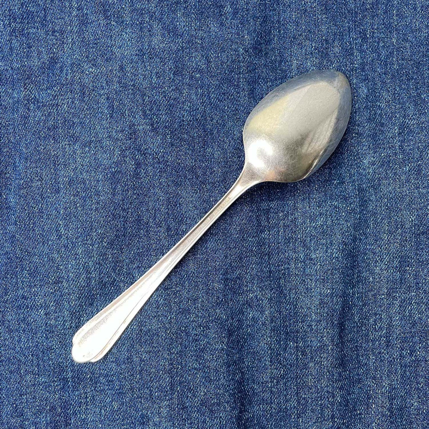 vintage silverware large spoon