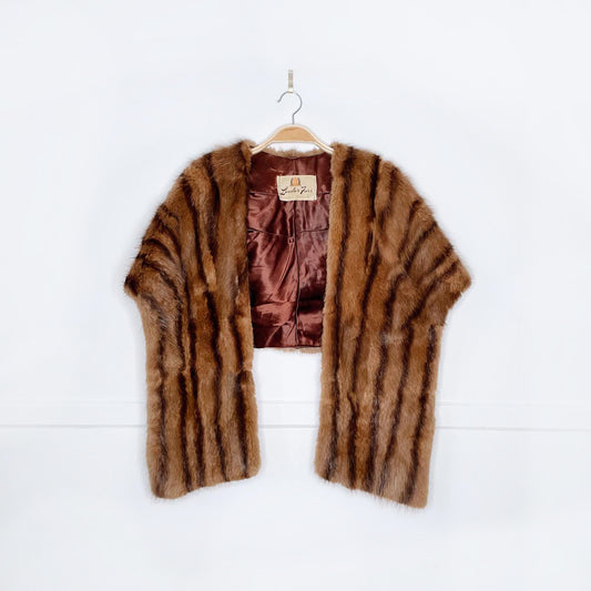 vintage 50s leaders mink fur stole