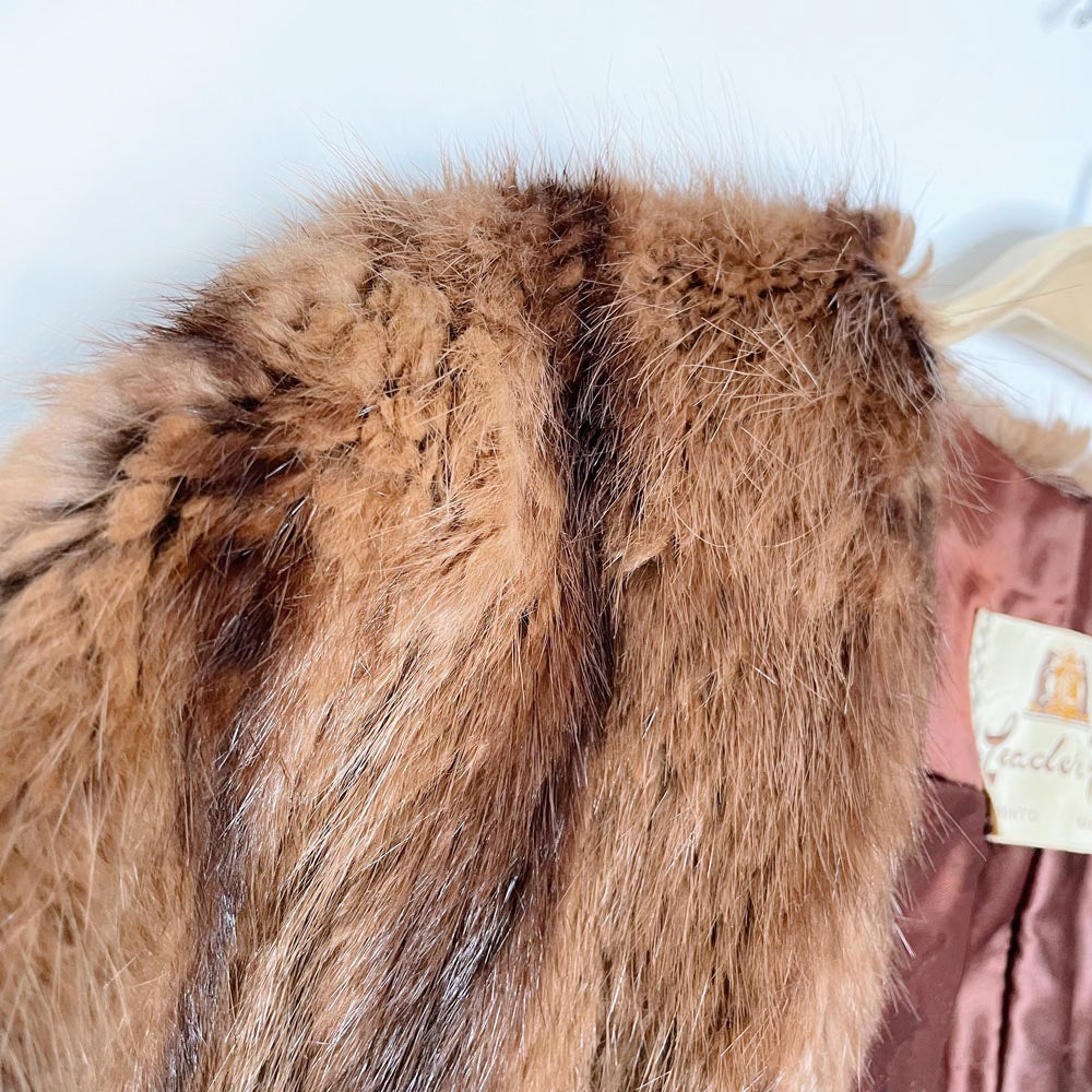 vintage 50s leaders mink fur stole