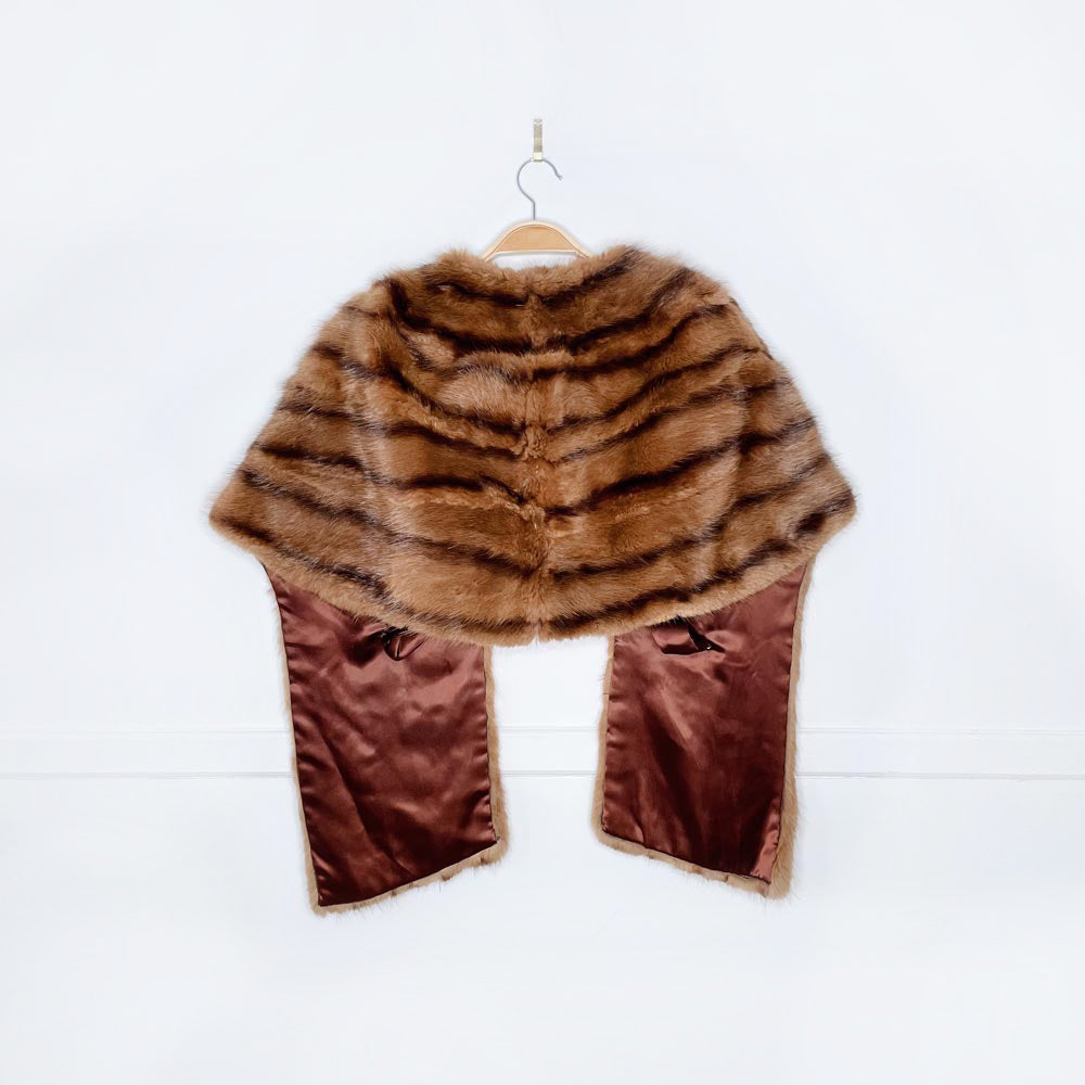 vintage 50s leaders mink fur stole