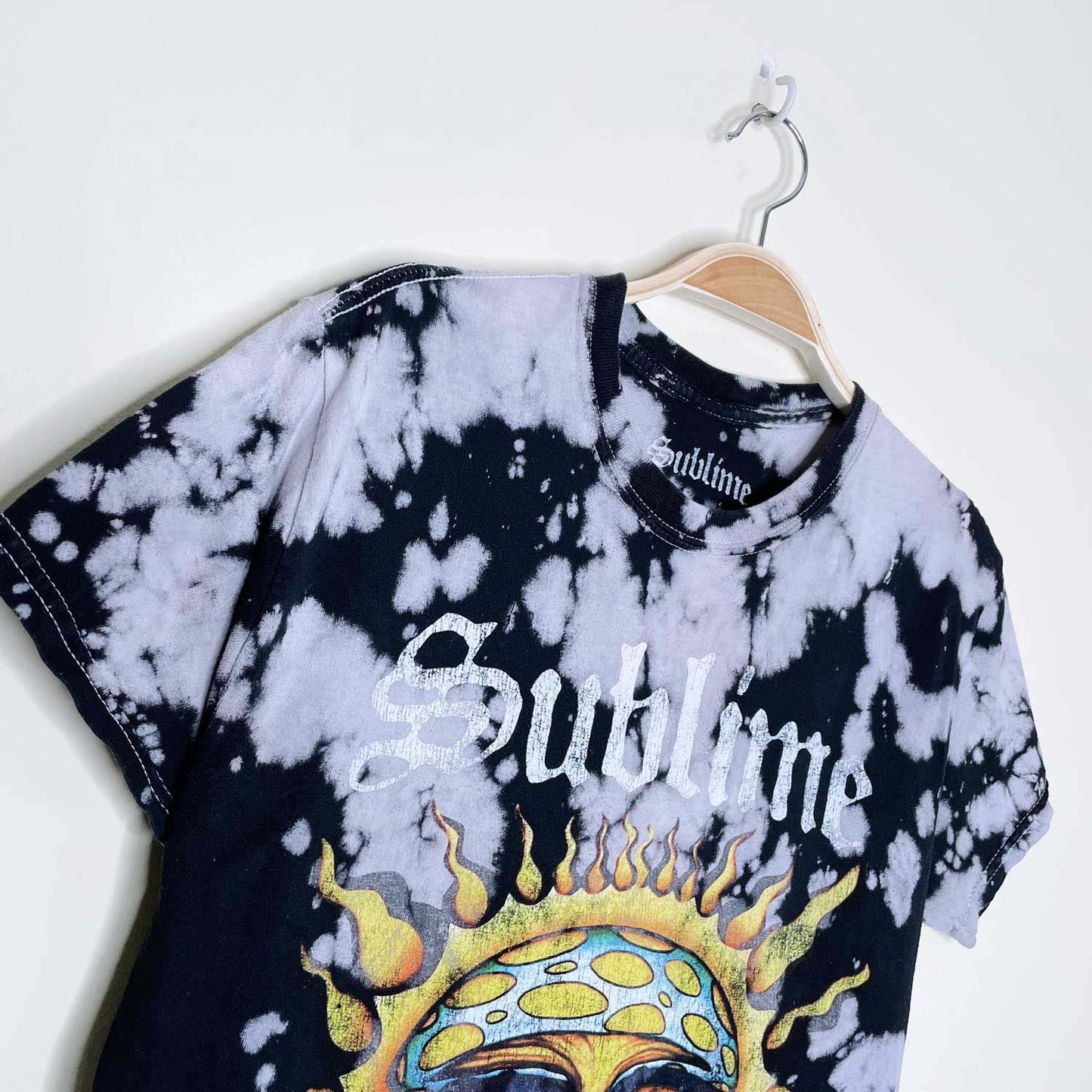 sublime 2021 bleach dye sun tee - size small