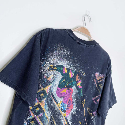 vintage 90s vail ski resort colorado tee - size large