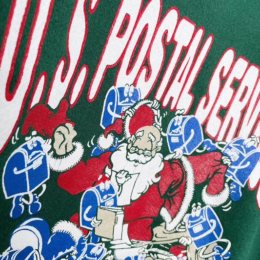 vintage 90s lee us postal service santa crew