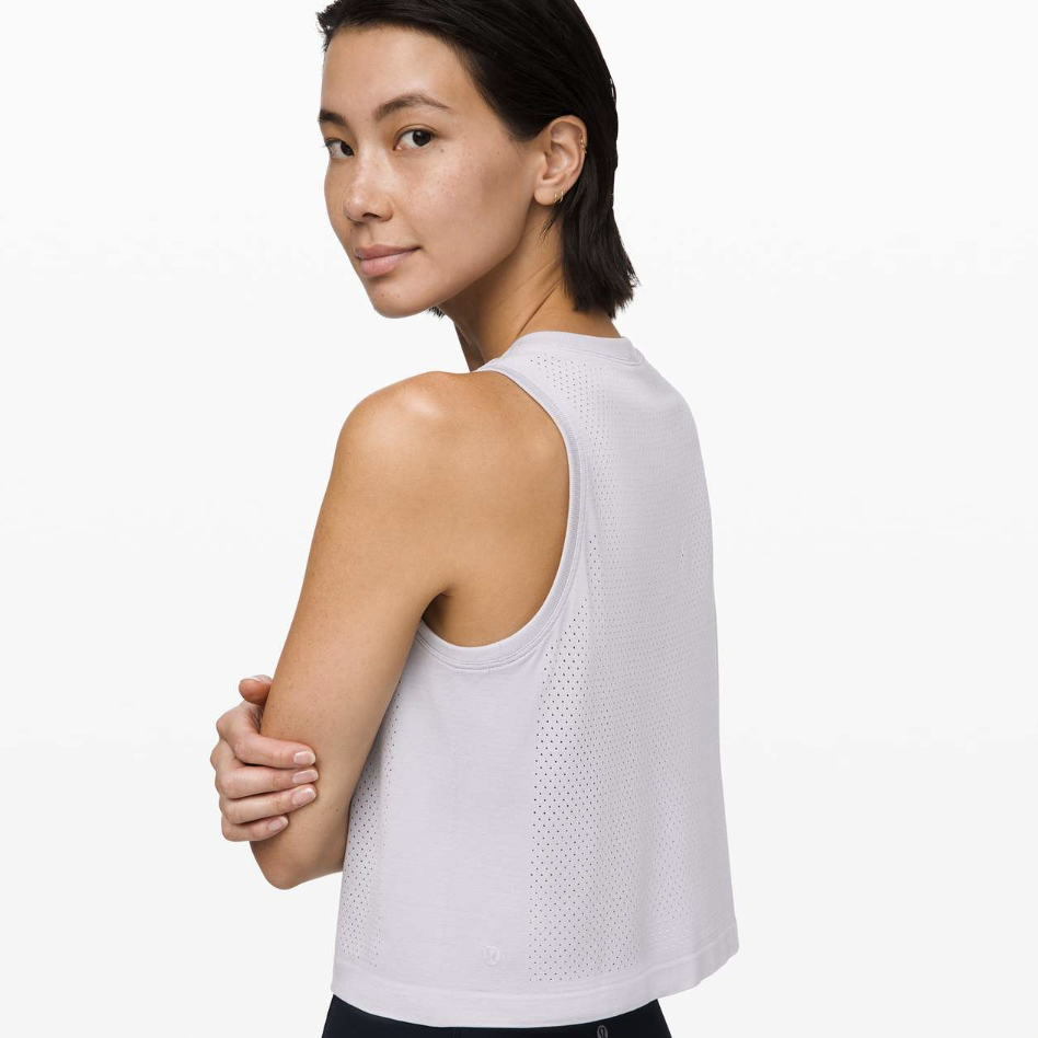 lululemon 2020 breeze by muscle crop tank