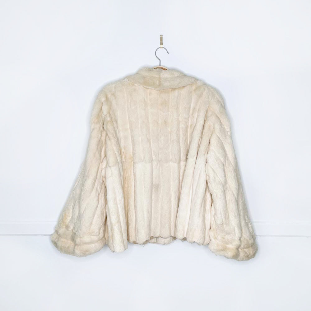 vintage 60s shaved mink princess short coat