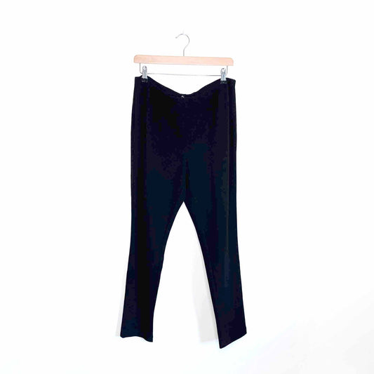 lafayette 148 black punto milano leggings - size 1x