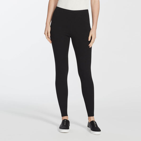 lafayette 148 black punto milano leggings - size 1x