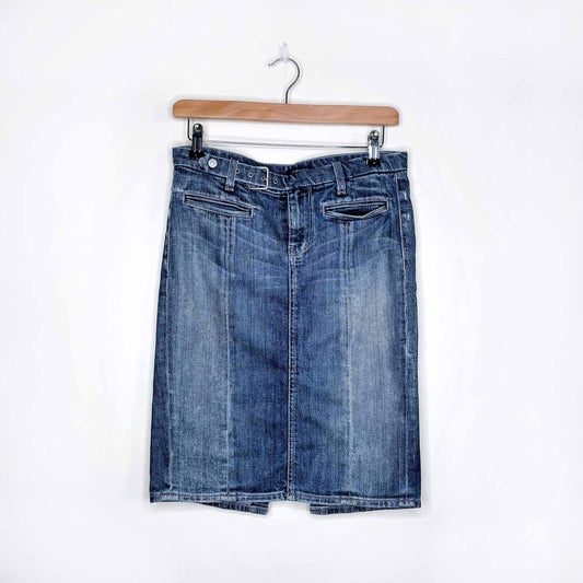 vintage y2k 7 for all mankind low rise denim skirt - size 27