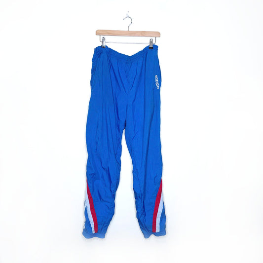 vintage 90's adidas lined track pants - size large