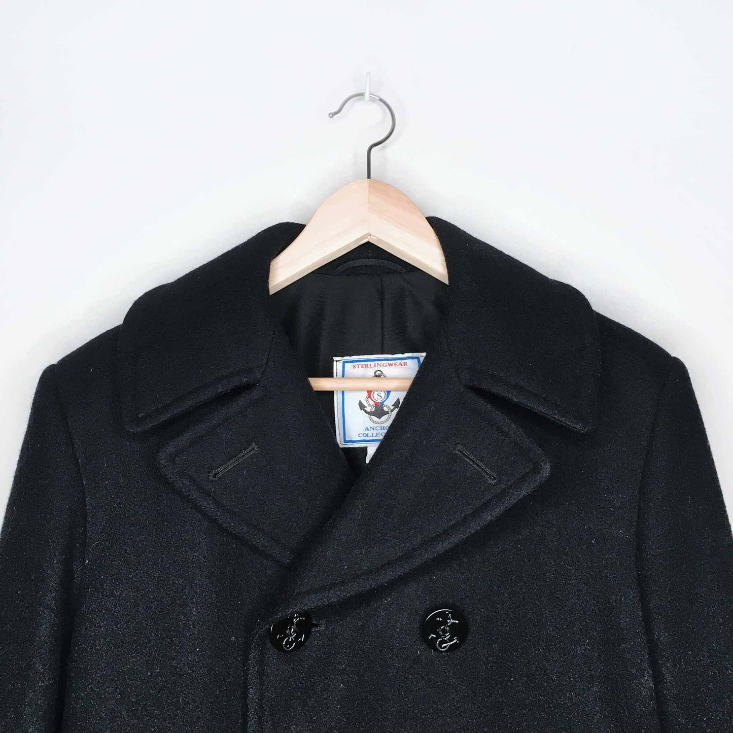 Vintage Sterlingwear US Military Wool Pea Coat - Men's Small