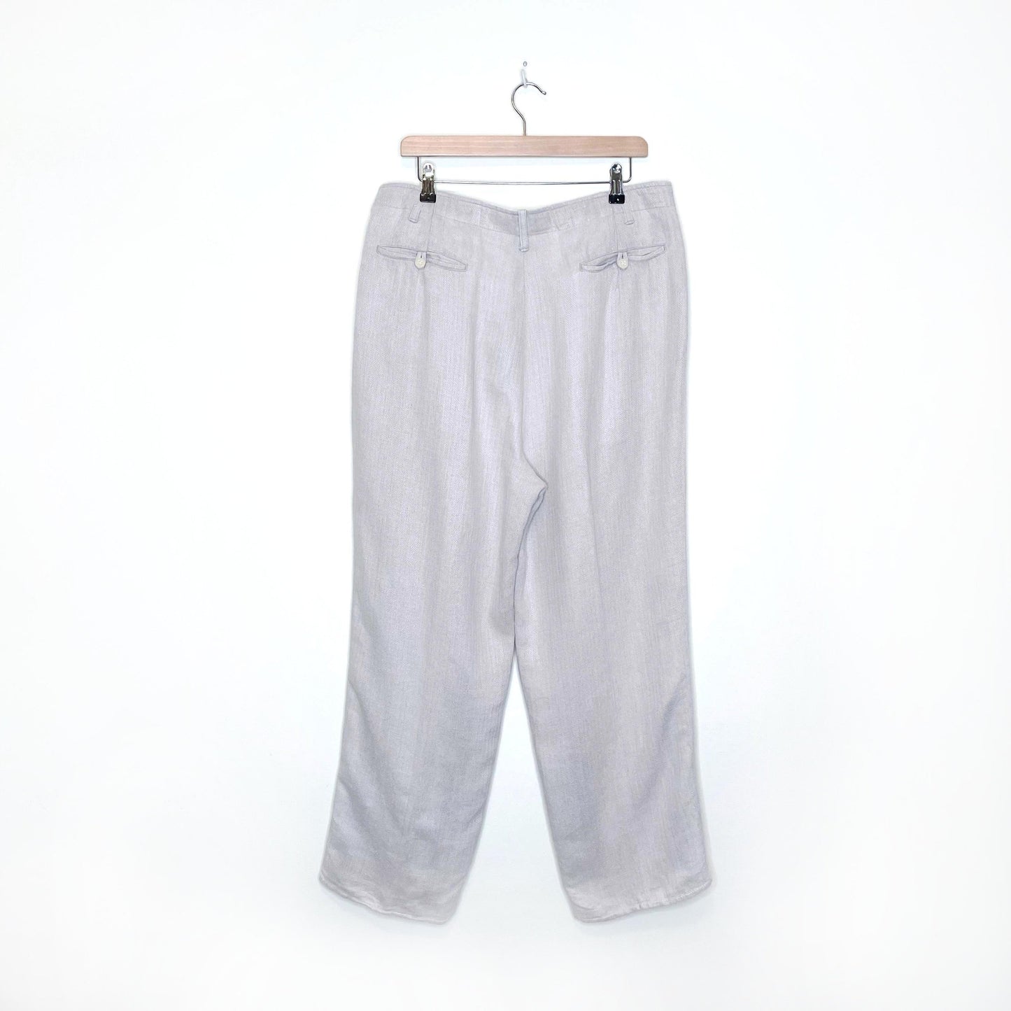 vintage 90's armani jeans stonewashed linen pants - size 36