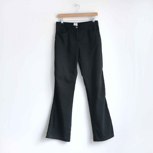 armani collezioni mid-rise straight cut pant - size 4