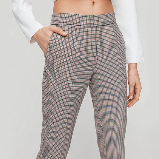 babaton mini houndstooth conan trouser - size 2