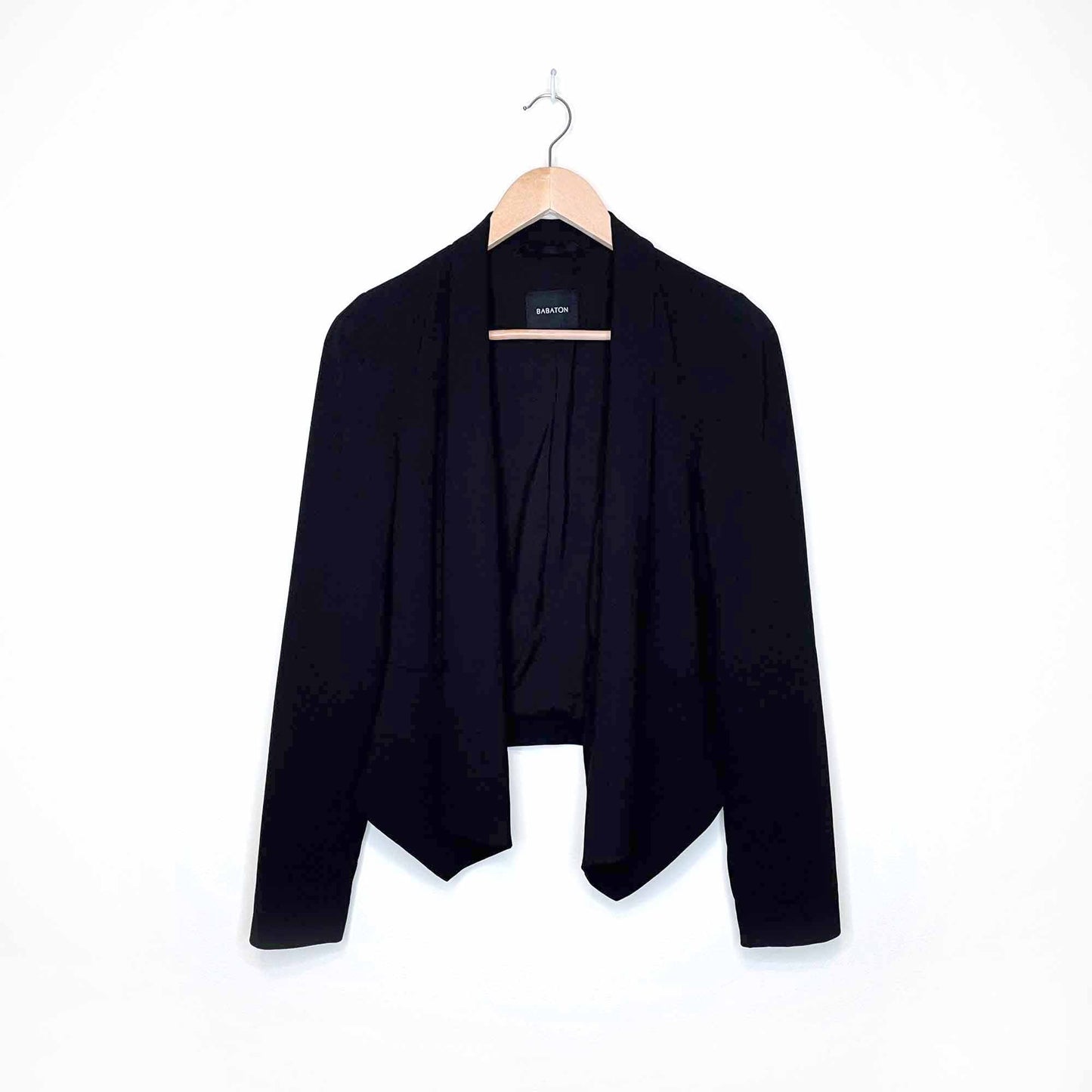 babaton black tuxedo blazer with seamed shoulder - size 4