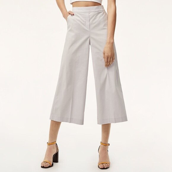 Babaton Manolo cropped wide leg pant - size 4