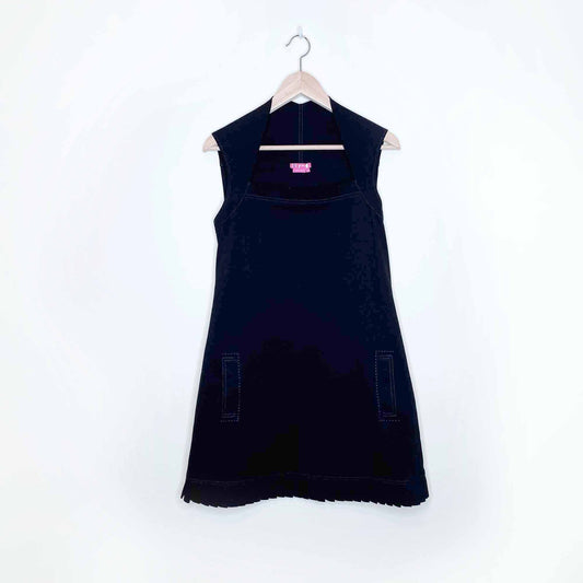 bcbg y2k 2000's black dress - size medium