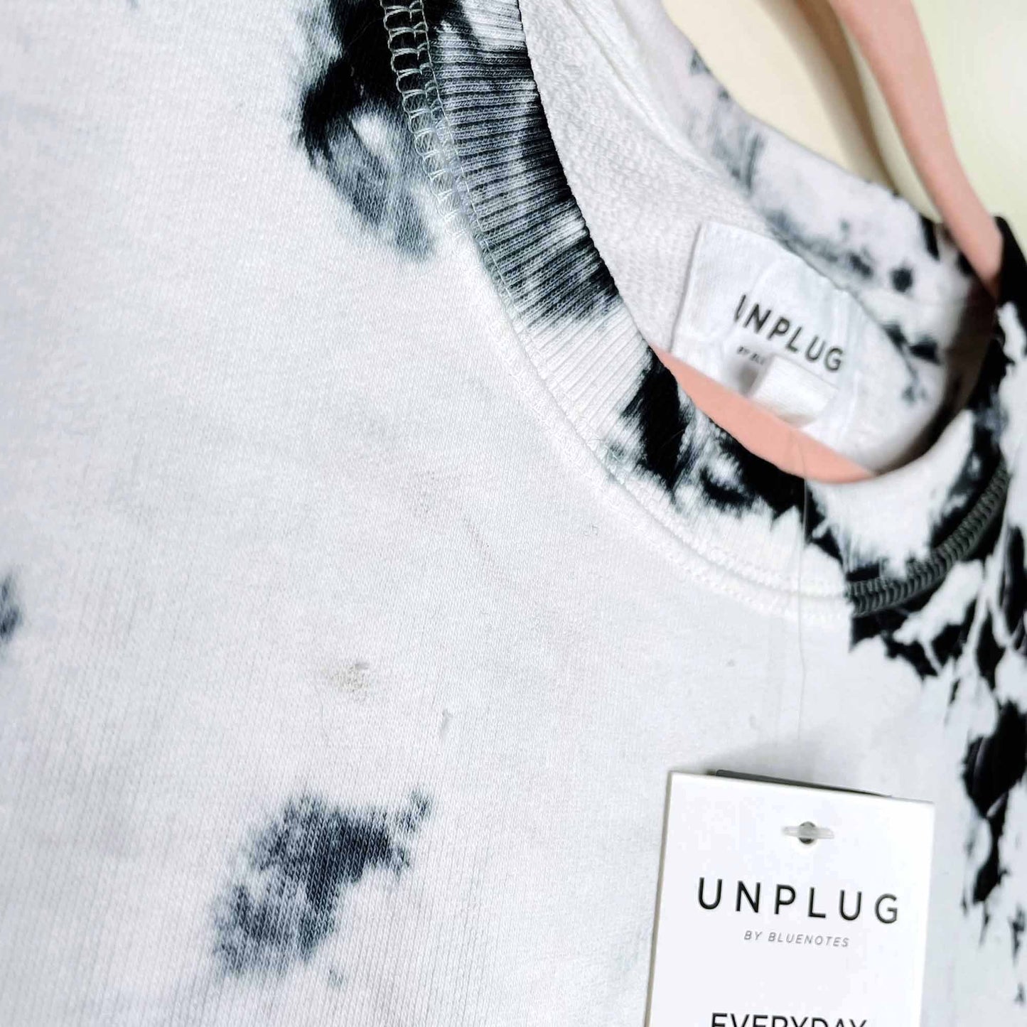 nwt unplug by bluenotes new york tie dye creneck sweatshirt - size xs