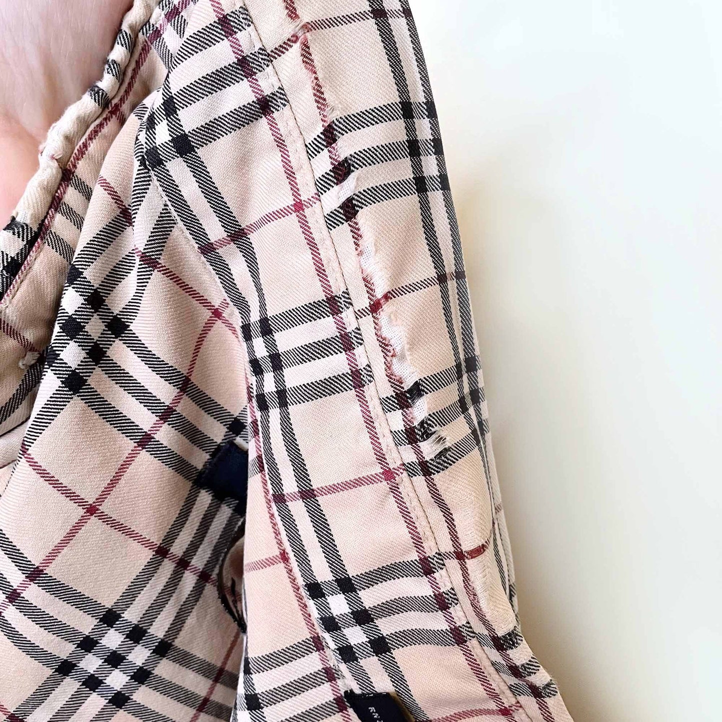 burberry nova check button down shirt - size xl