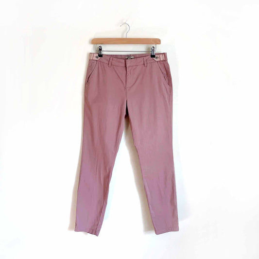 burberry brit pink slim fit chino trouser - size medium