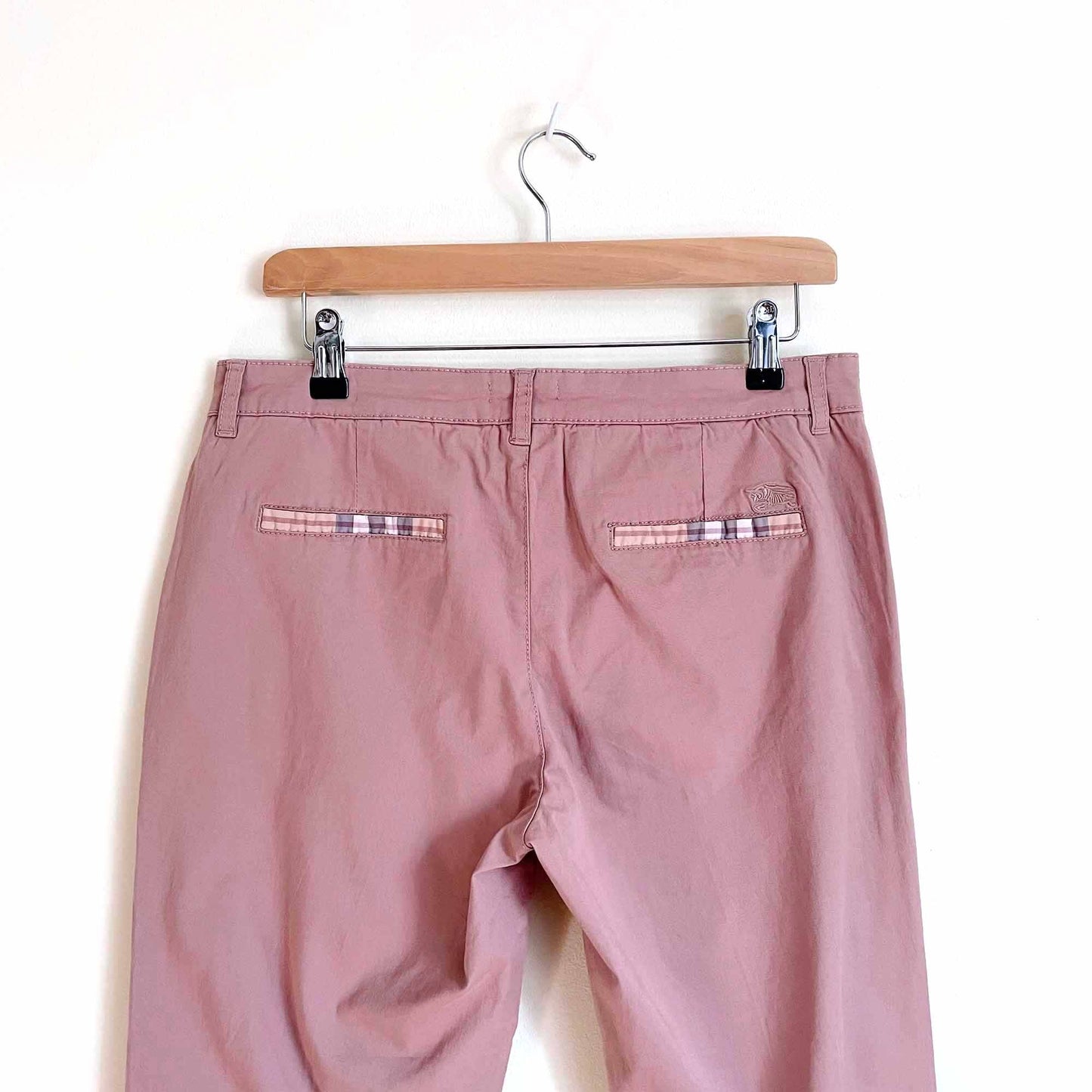 burberry brit pink slim fit chino trouser - size medium