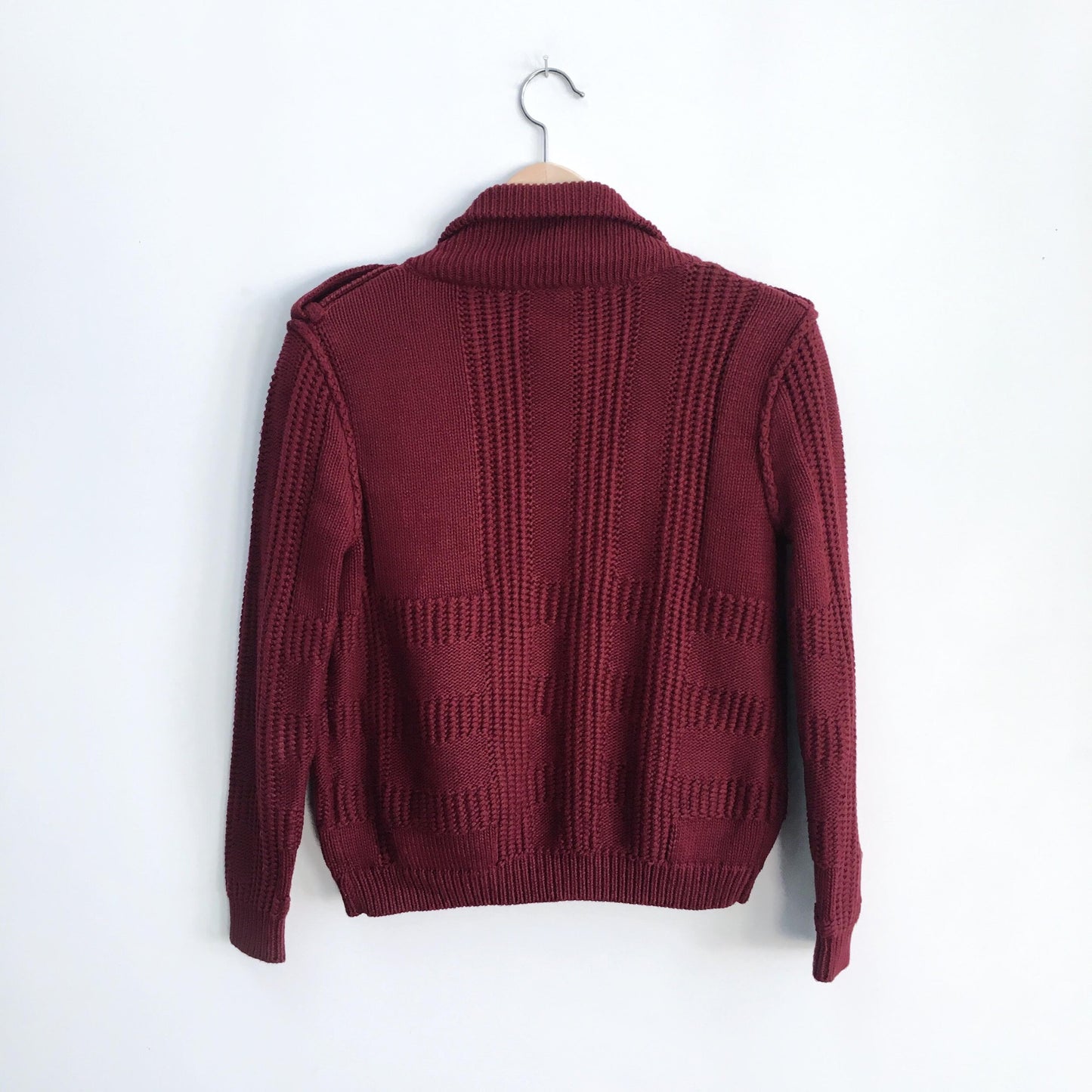 Burberry Brit Cable Knit Sweater Jacket - size xs