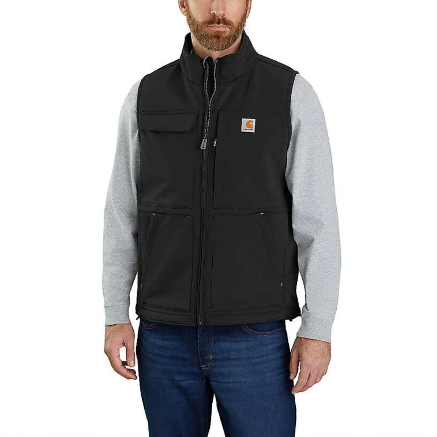 nwt carhartt black super dux sherpa lined vest - size 3xl