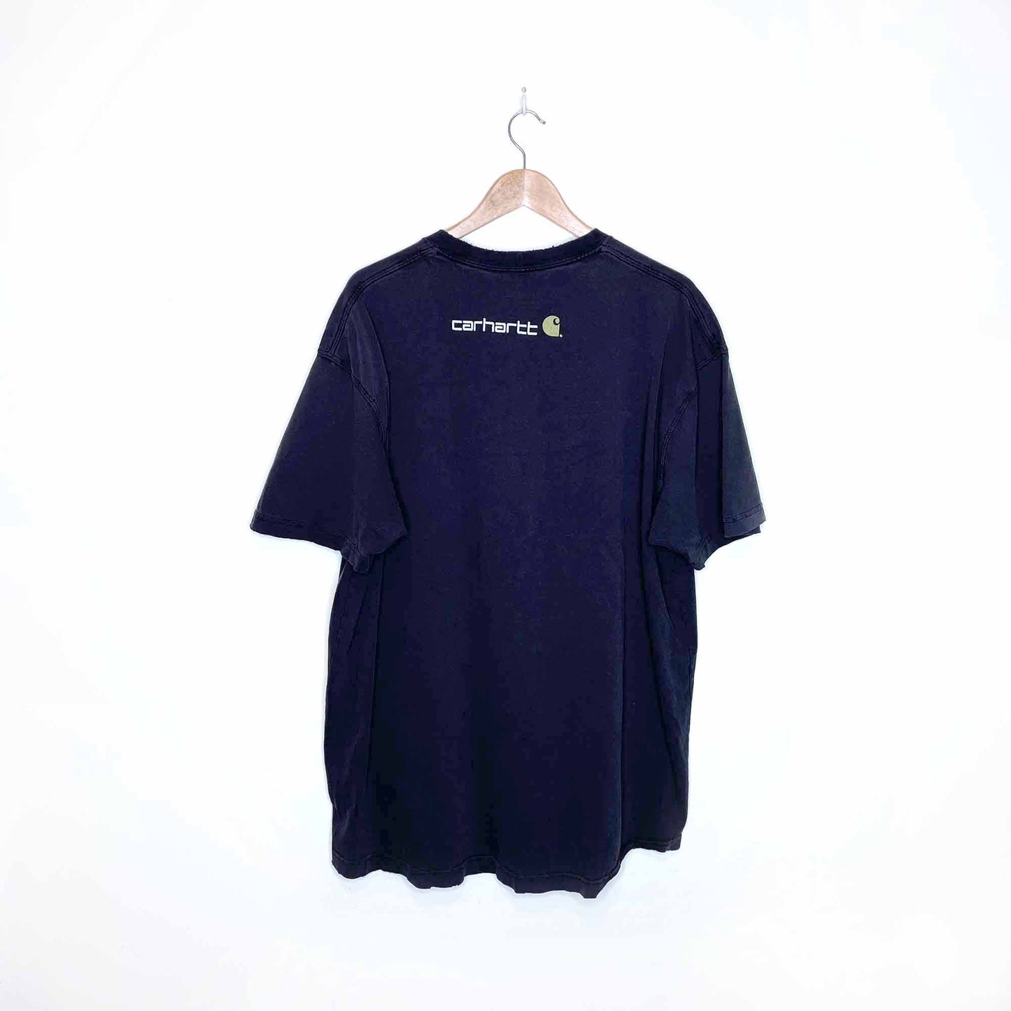 distressed vintage carhartt logo tee - size 2xl