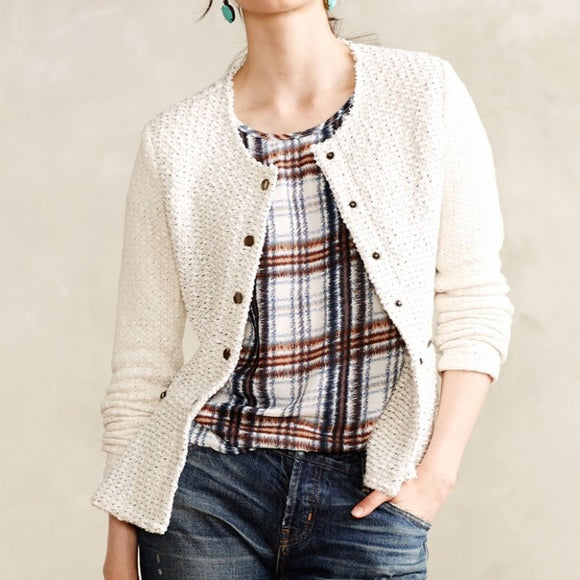 Cartonnier Peplum Jacket - size Small - Anthropologie