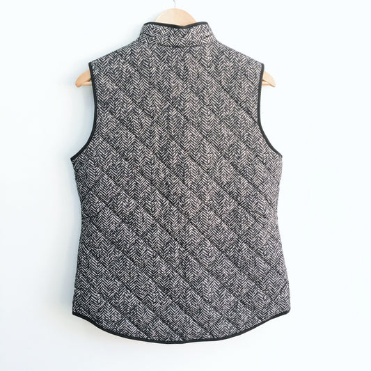 Catherine Malandrino Herringbone Quilted Vest - Size Small