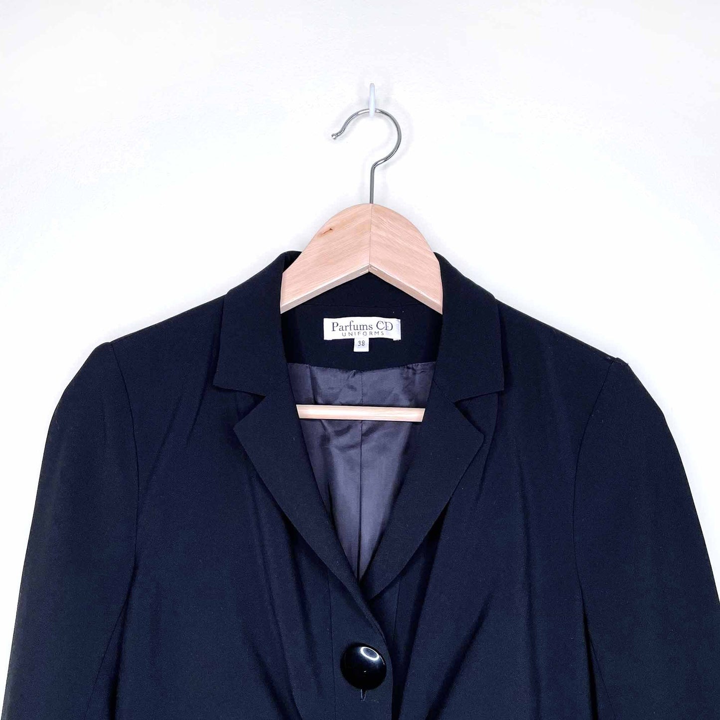 christian dior ruched tie waist uniform blazer - size 38