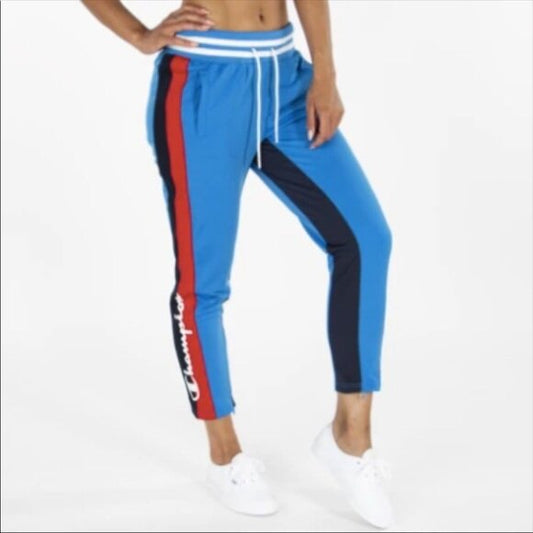 Champion tricot blue jay track pants - size Small