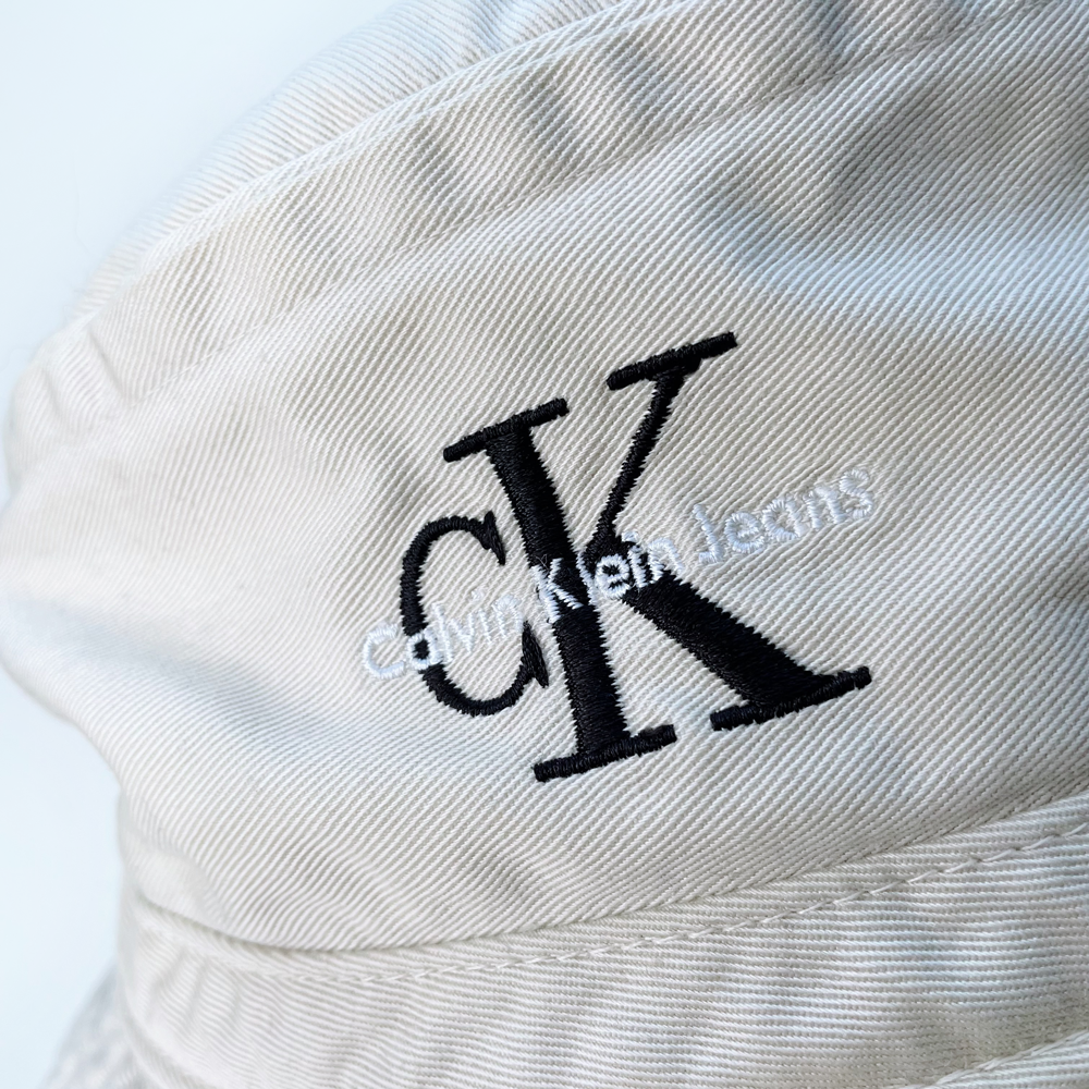 vintage y2k calvin klein twill bucket hat