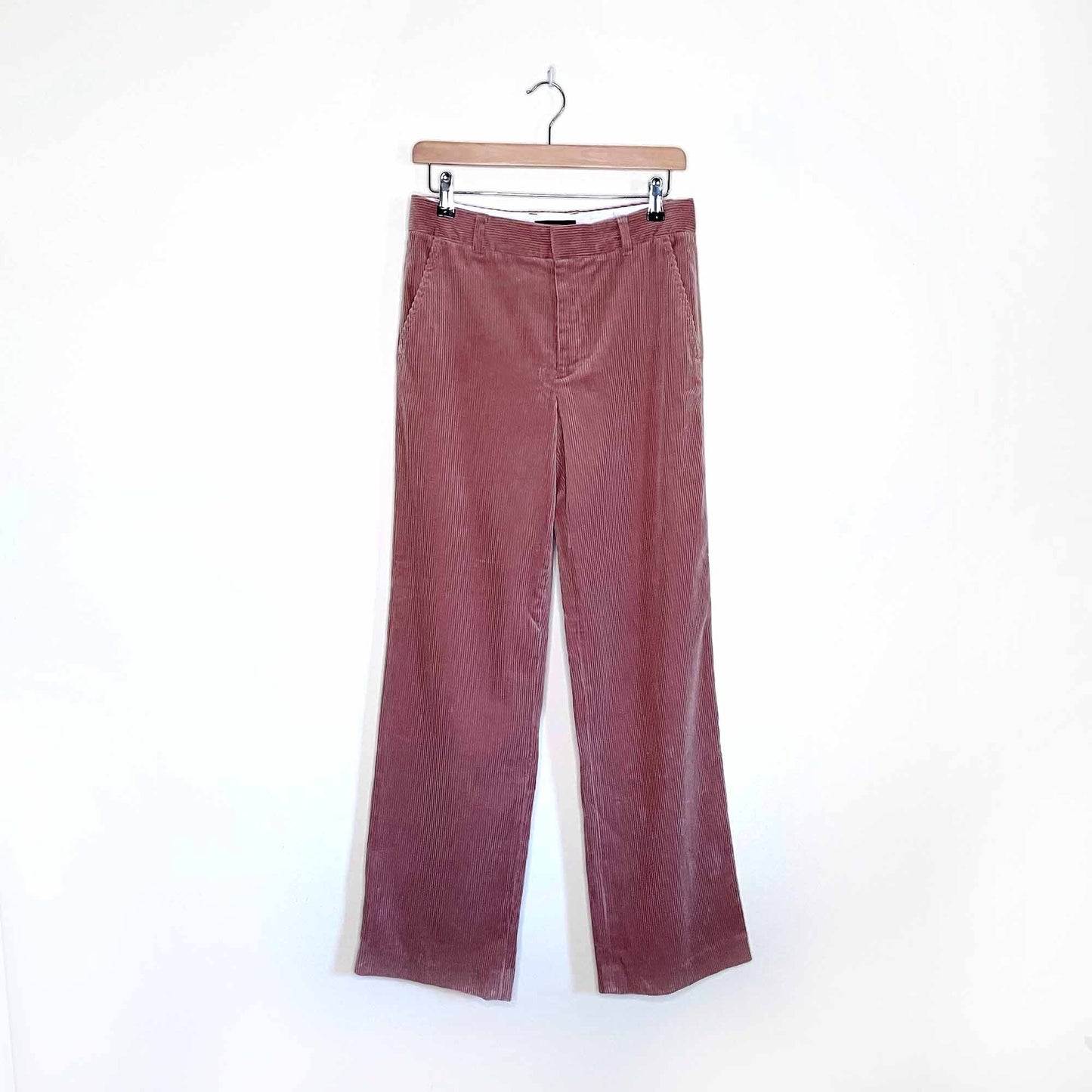 club monaco high rise wide leg corduroy trousers - size 2