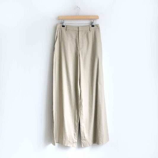 NWOT Club Monaco linen high rise wide leg pant - size 2