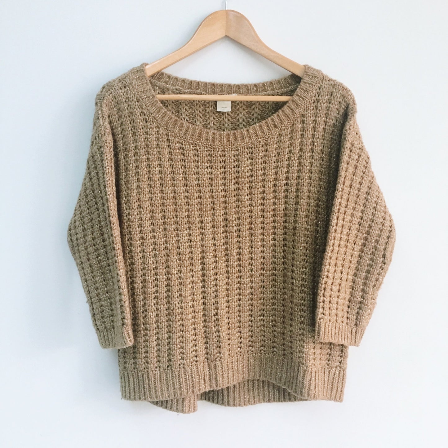 Club Monaco Gold Tan Knit Sweater - Size xs
