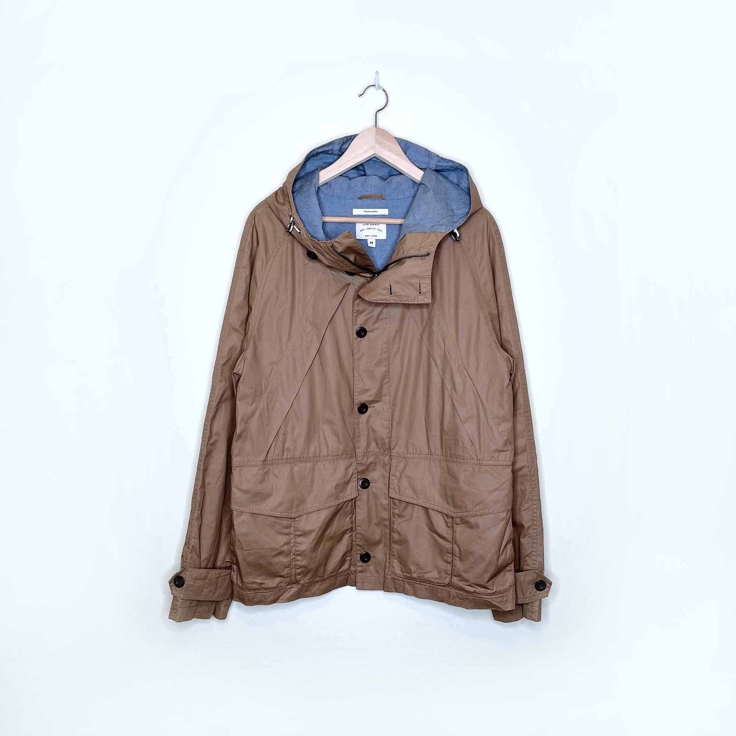 club monaco waxed cotton scout jacket - size medium