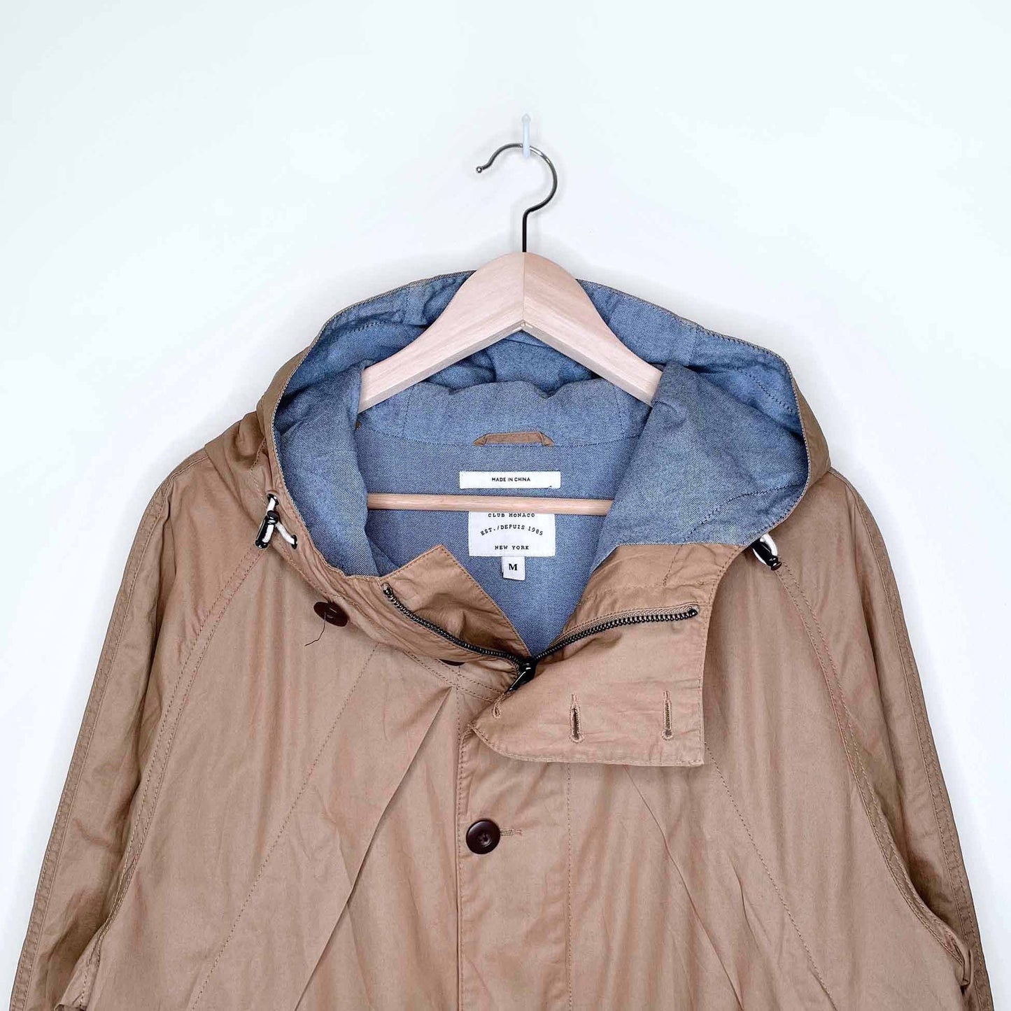 club monaco waxed cotton scout jacket - size medium