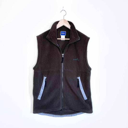 vintage club monaco cmx sport fleece vest - size medium