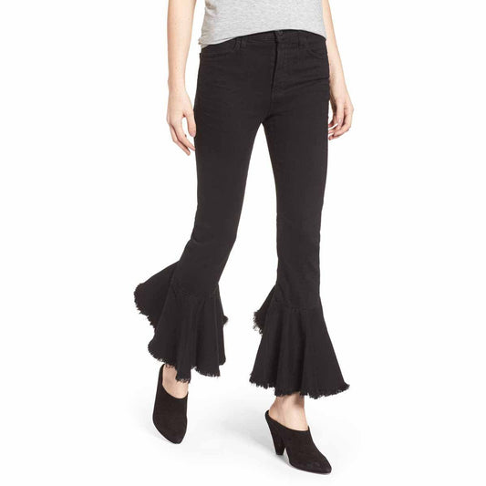 COH high rise Drew Flounce crop flare jeans - size 25